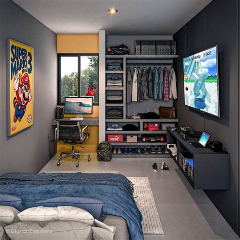 ideas para cuarto de hombre soltero|Fotos e ideas de como decorar un cuarto de hombre。